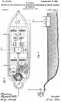 Tesla nacrt kontrole broda