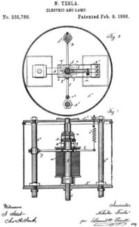 Tesla nacrt lampe